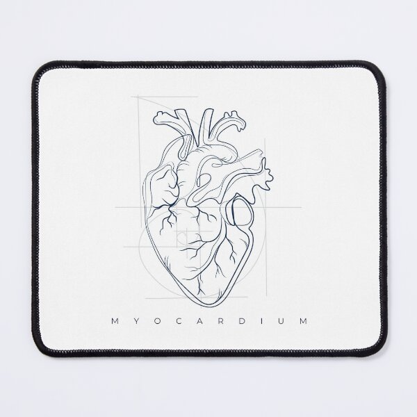 Item preview, Myocardium Fibonacci Anatomy: Minimalist Geometric Heart (White Edition) designed and sold by PolarisCreative.