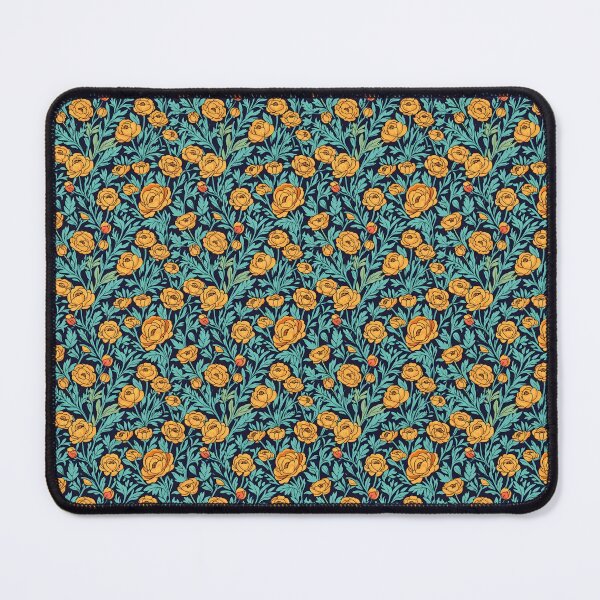 Item preview, Midnight Turquoise Buttercup Garden Pattern designed and sold by VelloomStore.