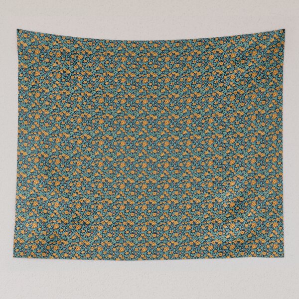 Item preview, Midnight Turquoise Buttercup Garden Pattern designed and sold by VelloomStore.
