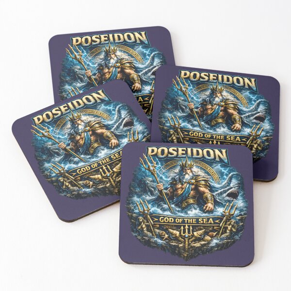Item preview, Poseidon God of the Sea | Greek Mythology Ocean King Art designed and sold by RockyLambda.