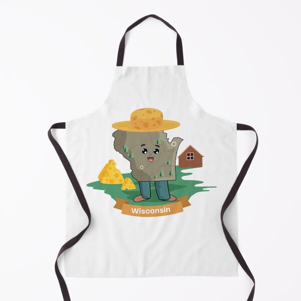 Item preview, Wisconsin Cheesehead Mascot Cute Cheese State Cartoon designed and sold by Travel.Art.