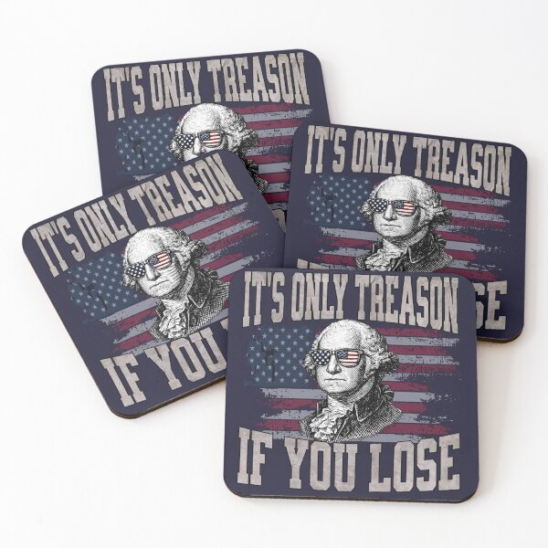 Item preview,  It's Only Treason If You Lose Funny George Washington American Flag Sunglasses 4th of July 2026 designed and sold by Youngkev-arts.