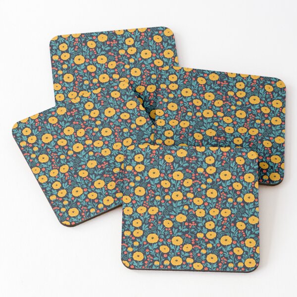 Item preview, Vibrant Twilight Buttercup Meadow Pattern designed and sold by VelloomStore.