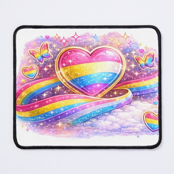 Item preview, Pansexual Pride Heart Galaxy T-Shirt designed and sold by COOLJJ.