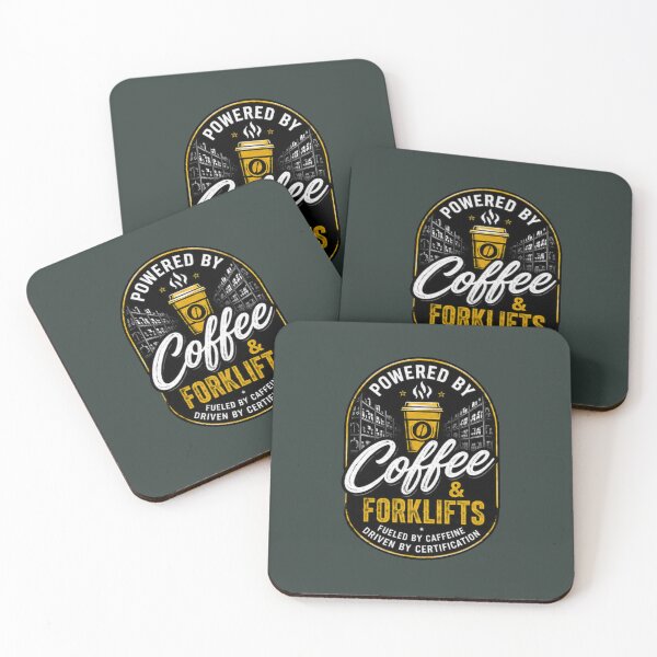 Item preview, Powered by Coffee and Forklifts Shirt | Coffee Lovers Tees | Forklift Certified | Forklift Operator | Cafe Life Shirts designed and sold by Serigraphy.
