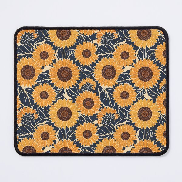 Item preview, Bold Folk Art Sunflower Seamless Pattern designed and sold by VelloomStore.