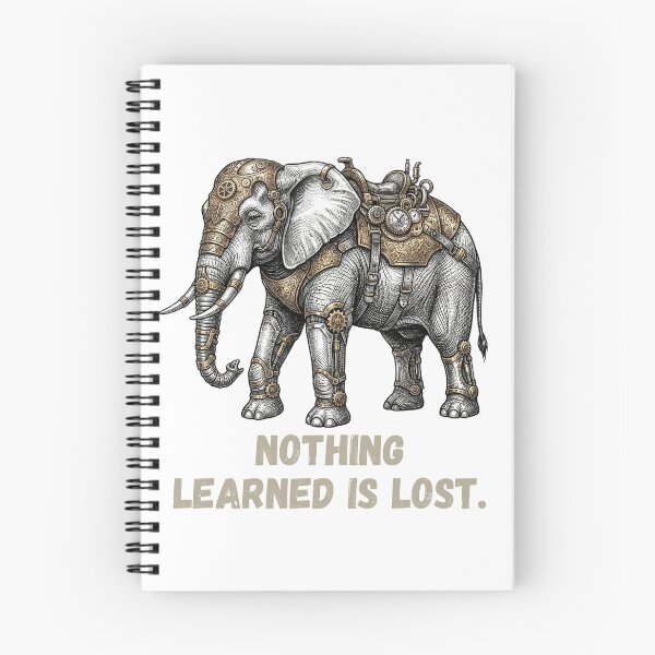 Item preview, Steampunk Mechanical Elephant Nothing Learned Is Lost Clockwork Armor designed and sold by CulturalCurios.
