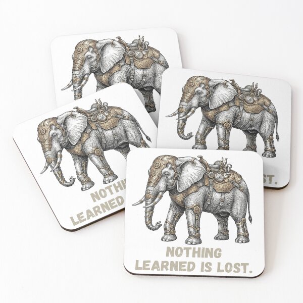 Item preview, Steampunk Mechanical Elephant Nothing Learned Is Lost Clockwork Armor designed and sold by CulturalCurios.