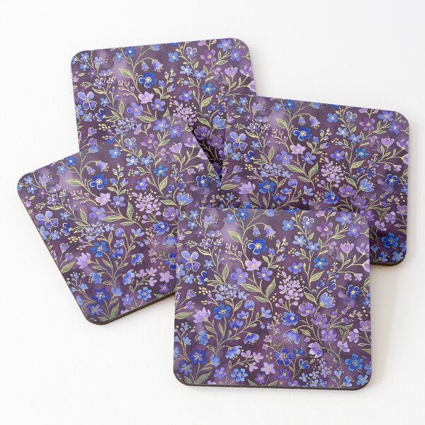 Item preview, Blue and Purple Mini Flowers designed and sold by GraphicsClub.