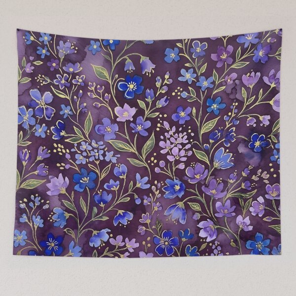 Item preview, Blue and Purple Mini Flowers designed and sold by GraphicsClub.
