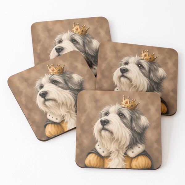 Item preview, Old English Sheepdog King Portrait designed and sold by prettykaler.