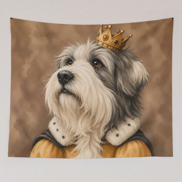 Item preview, Old English Sheepdog King Portrait designed and sold by prettykaler.