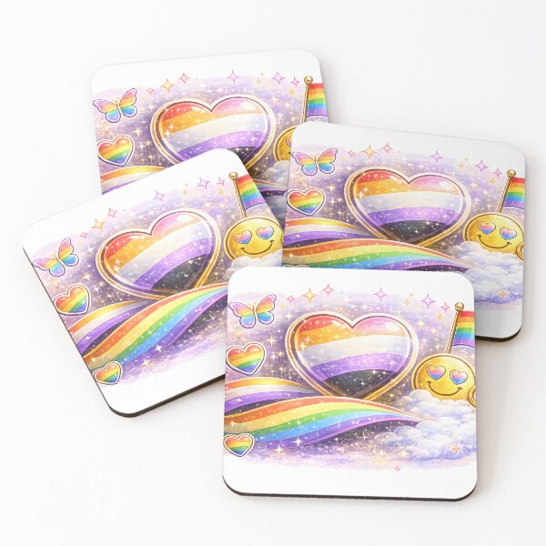 Item preview, Queer Joy Rainbow Heart T-Shirt Etc... designed and sold by COOLJJ.