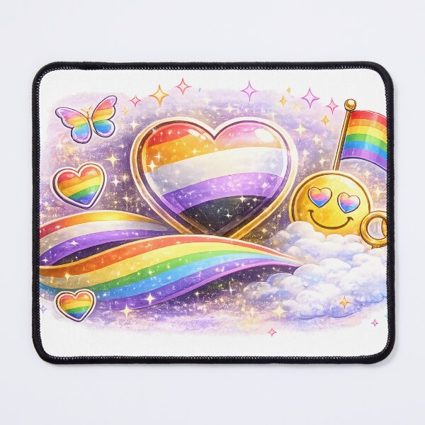 Item preview, Queer Joy Rainbow Heart T-Shirt Etc... designed and sold by COOLJJ.