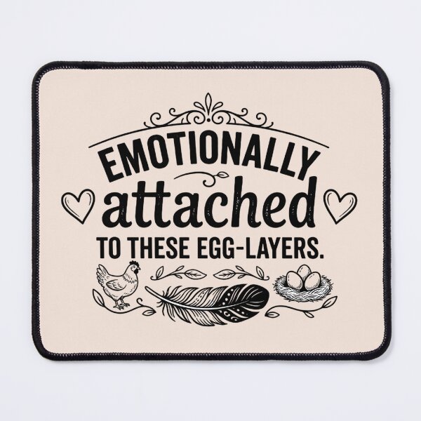 Item preview, Funny Chicken Owner Gift - Emotionally Attached To These Egg Layers designed and sold by MarJul.