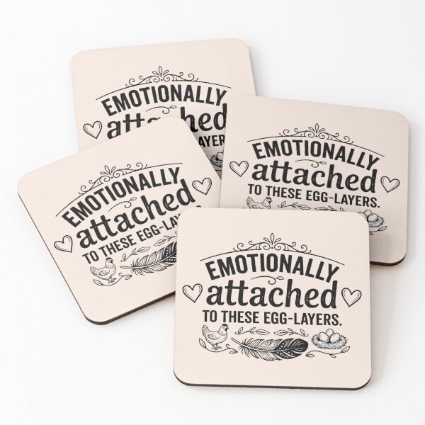 Item preview, Funny Chicken Owner Gift - Emotionally Attached To These Egg Layers designed and sold by MarJul.