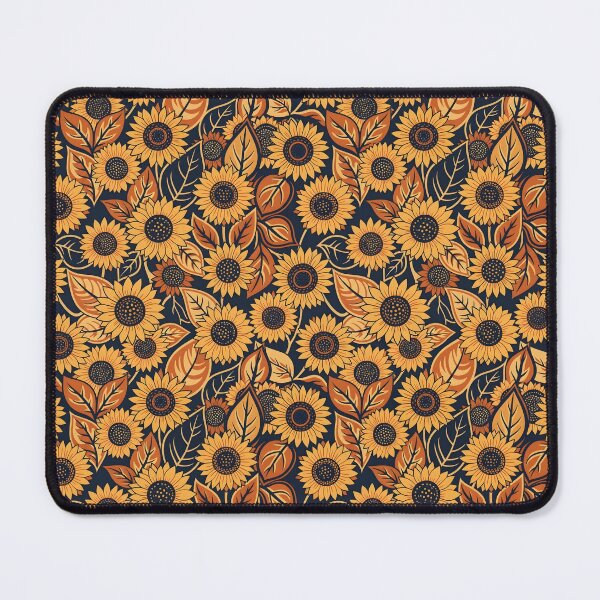 Item preview, Midnight Sunflower Whimsical Botanical Pattern designed and sold by VelloomStore.