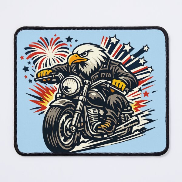 Item preview, Bald Eagle Rider – America 250th Anniversary Art designed and sold by Dogandesighn.