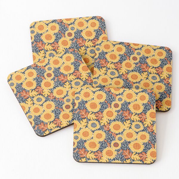 Item preview, Minimalist Folk Sunflower Line Art Pattern designed and sold by VelloomStore.