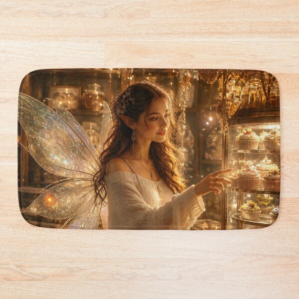 Item preview, Fairycore Bakery Fairy with Glowing Pastries designed and sold by sigmaartstudio.