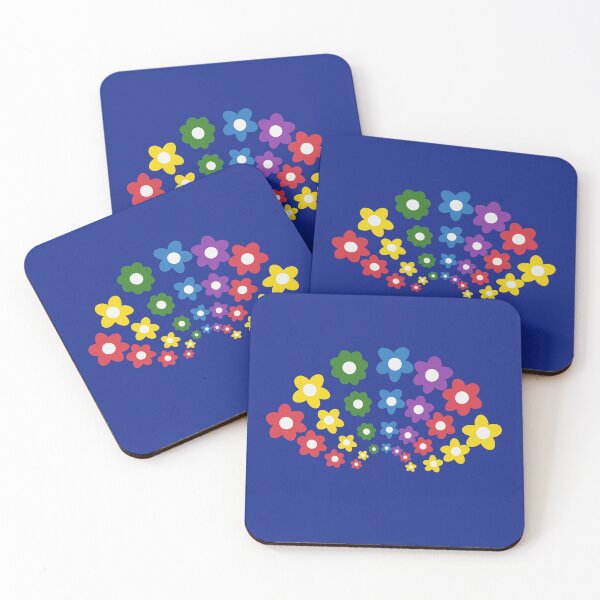 Item preview, Rainbow Flower Arch Minimalist Retro Floral Design designed and sold by SolutionsArt.
