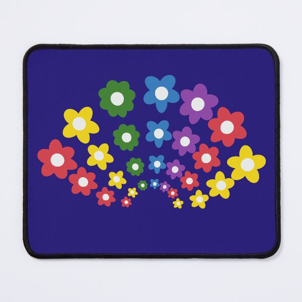 Item preview, Rainbow Flower Arch Minimalist Retro Floral Design designed and sold by SolutionsArt.