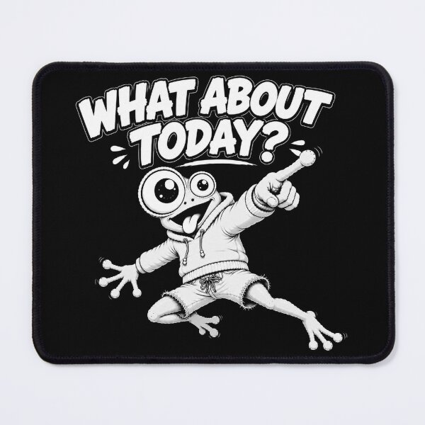 Item preview, Funny Cartoon Frog Asking Questions About Today Loudly designed and sold by JustLaughCo.