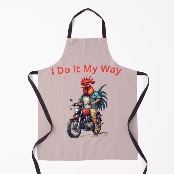 Item preview, I Do it My Way, a funny motorbike gift, for the animal lover and motorcycle fan designed and sold by PiperParrot.