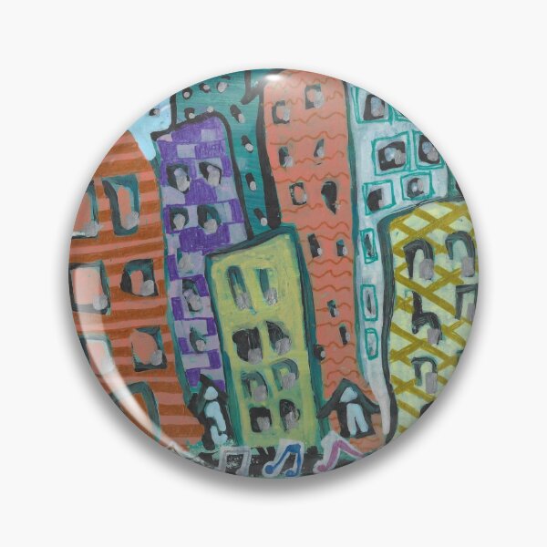 Artikelvorschau, City Rhythm – Verspieltes Multimedia-Stadtabstrakt entworfen und verkauft von ShonaCallumArt.