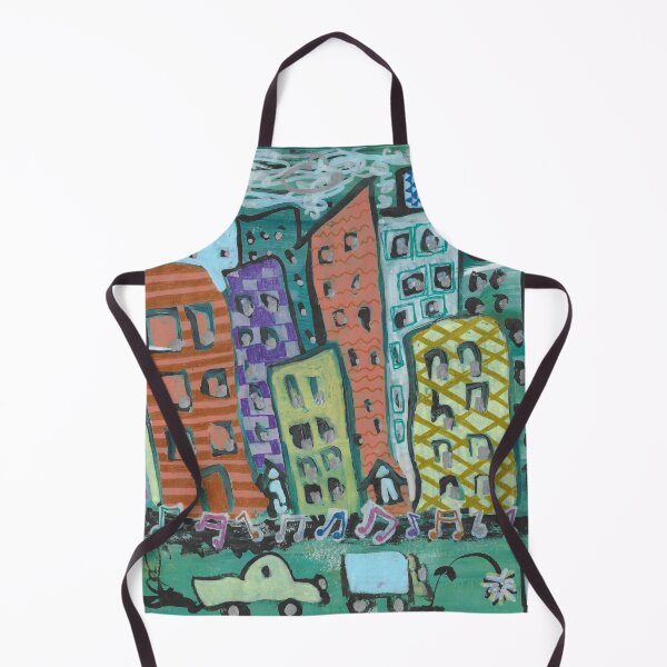 Item preview, City Rhythm - Whimsical Multimedia Urban Abstract designed and sold by ShonaCallumArt.