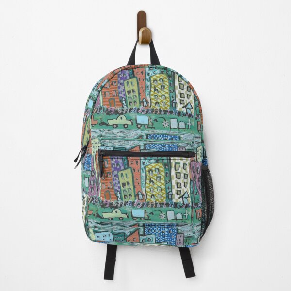Item preview, City Rhythm - Whimsical Multimedia Urban Abstract designed and sold by ShonaCallumArt.