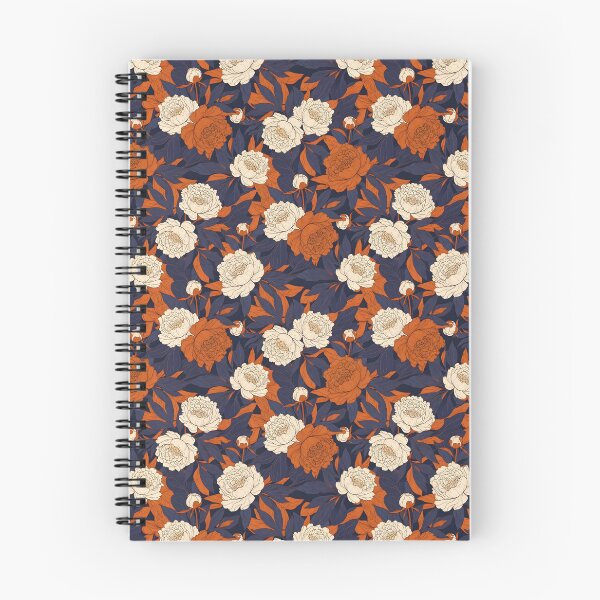 Item preview, Midnight Peony Overlapping Botanical Pattern designed and sold by VelloomStore.