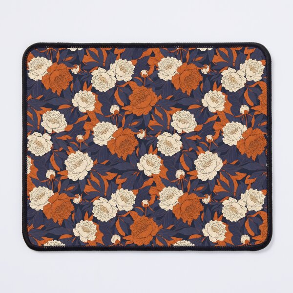 Item preview, Midnight Peony Overlapping Botanical Pattern designed and sold by VelloomStore.