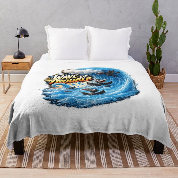 Item preview, Wave of Trouble - Funny Birds and Ocean  designed and sold by Gowoo Lifestyle.
