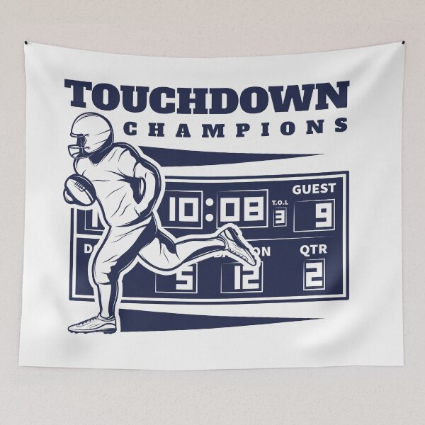 Item preview, Vintage American Football Touchdown Champions Scoreboard designed and sold by topprinting.