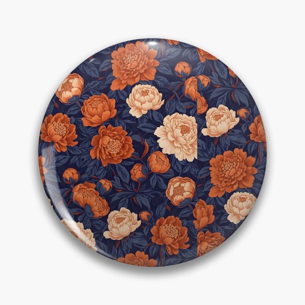 Item preview, Autumnal Cream Peony and Large Leaf Pattern designed and sold by VelloomStore.