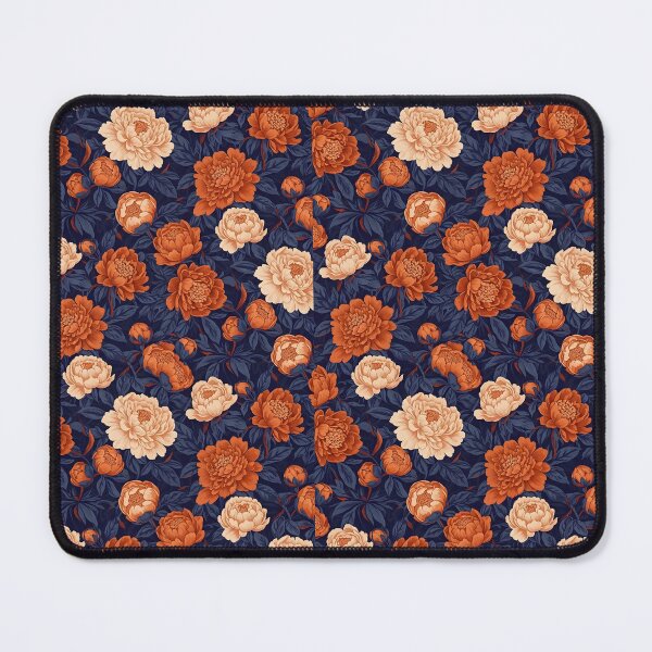 Item preview, Autumnal Cream Peony and Large Leaf Pattern designed and sold by VelloomStore.