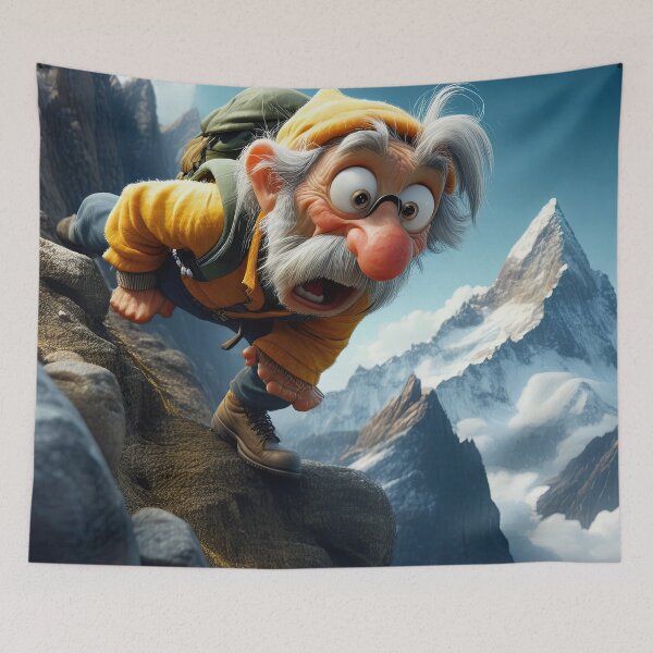Item preview, Old Man climbing designed and sold by Colin Bentham.