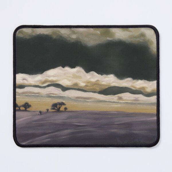 Item preview, Before the Storm — Moody Landscape Art Print, Atmospheric Sky Wall Art, Dark Nature Print, Plum and Ochre Landscape Poster, Dramatic Weather Art designed and sold by DesignsByCornea.
