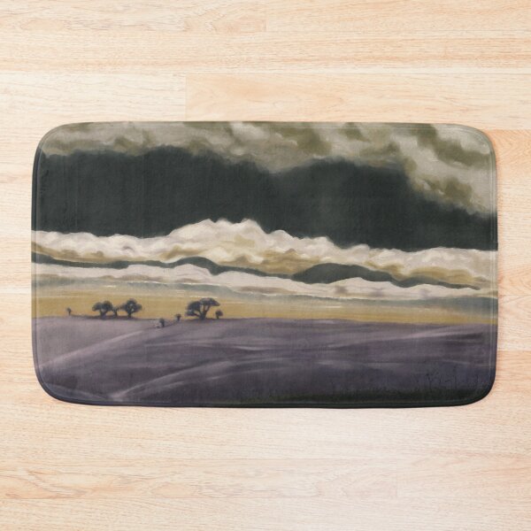 Item preview, Before the Storm — Moody Landscape Art Print, Atmospheric Sky Wall Art, Dark Nature Print, Plum and Ochre Landscape Poster, Dramatic Weather Art designed and sold by DesignsByCornea.
