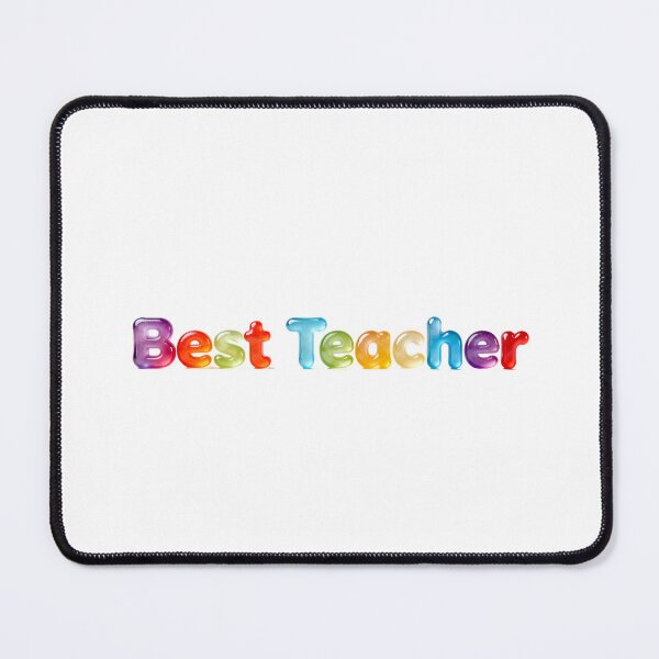 Item preview, Best teacher bubble writing designed and sold by kirstypenn.