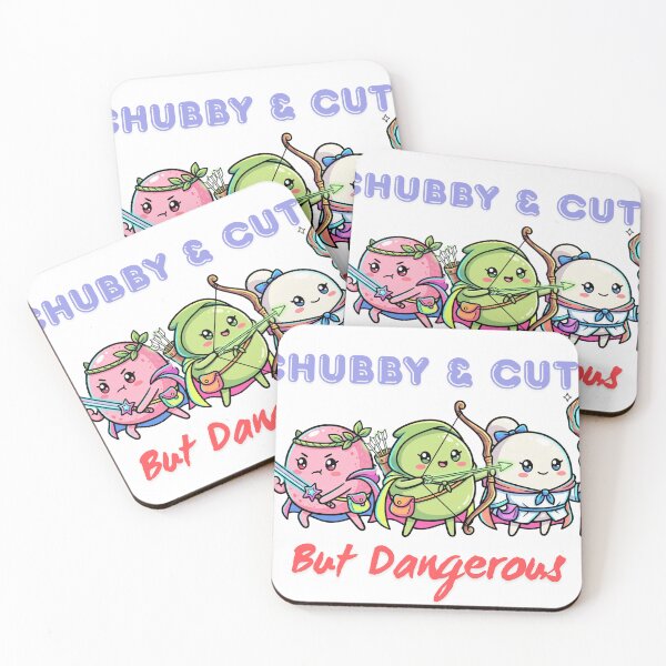 Item preview, Chubby & Cute But Dangerous Sweet RPG Mochi Warriors designed and sold by Shirt-Otakus.