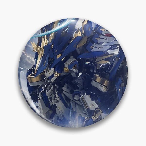 Item preview, Celestial Azure Mecha Guardian – Epic Sci-Fi Robot Warrior Anime  designed and sold by Dyan4.