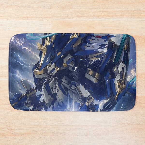 Item preview, Celestial Azure Mecha Guardian – Epic Sci-Fi Robot Warrior Anime  designed and sold by Dyan4.
