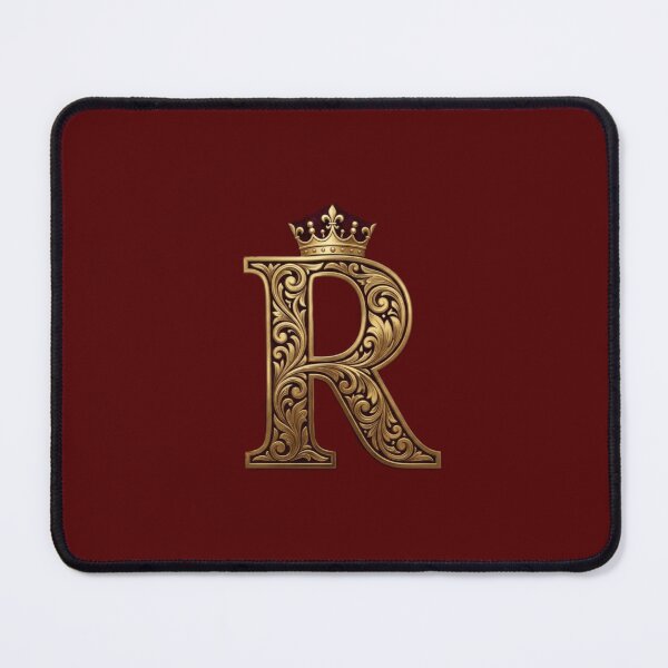 Item preview, Royal Gold Letter R Monogram designed and sold by Meiguilin.