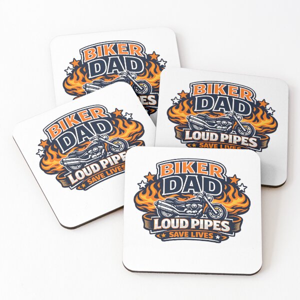 Item preview, Biker Dad Loud Pipes Save Lives  Funny Motorcycle Father's Day T-Shirt Gift designed and sold by VaultVibes.