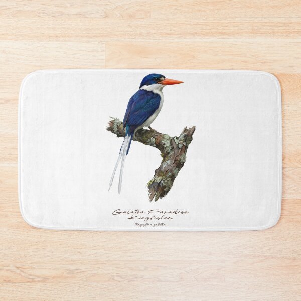 Item preview, Galatea Paradise Kingfisher on Rustic Branch designed and sold by Takeda-art.