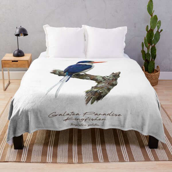 Item preview, Galatea Paradise Kingfisher on Rustic Branch designed and sold by Takeda-art.