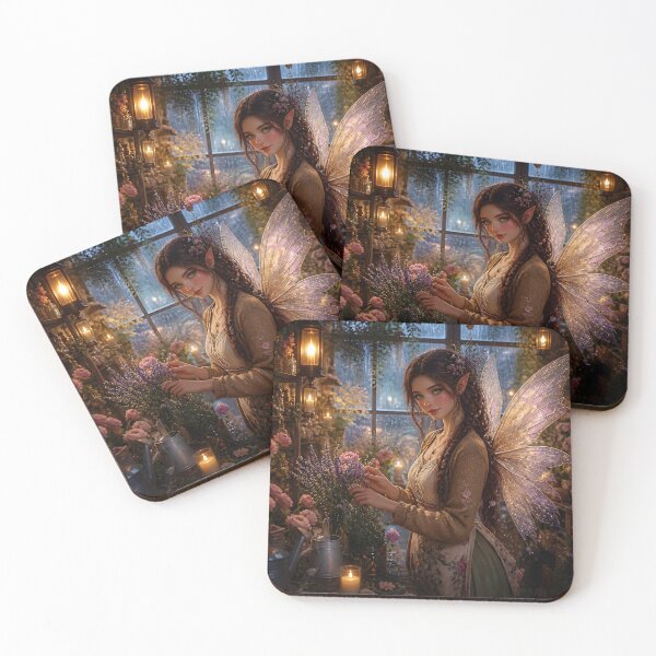 Item preview, Fairycore Florist with Majestic Wings designed and sold by sigmaartstudio.