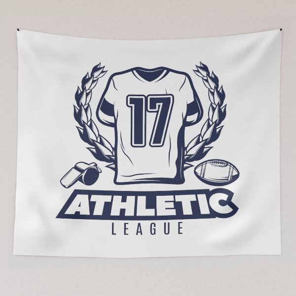 Item preview, Vintage Athletic League Jersey Number 17 Sports Logo designed and sold by topprinting.